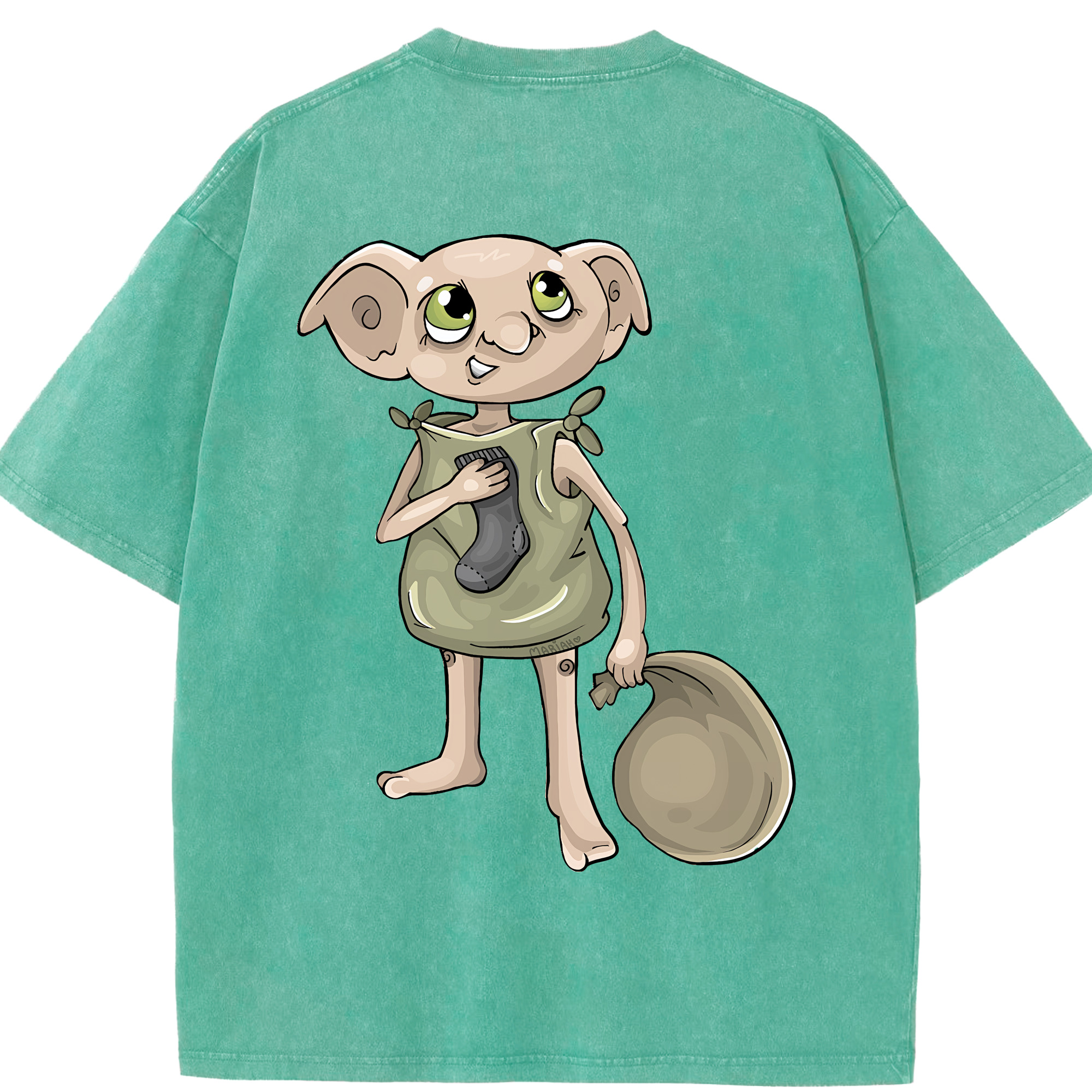 （画像用） Harry Potter ハリー・ポッターシリーズ 綿100% ヴィンテージ風 半袖Tシャツ（背面プリント）